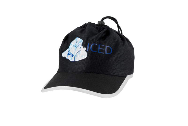 ICED Cap 2.0 - Black with Blue Text